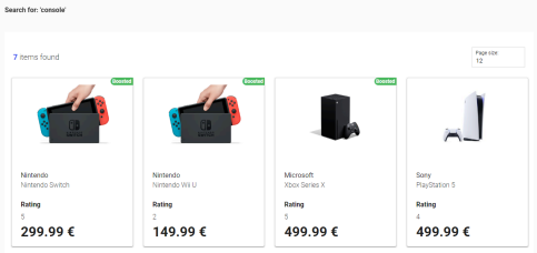 Custom ranking results