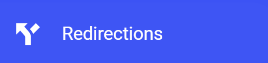 Redirections button