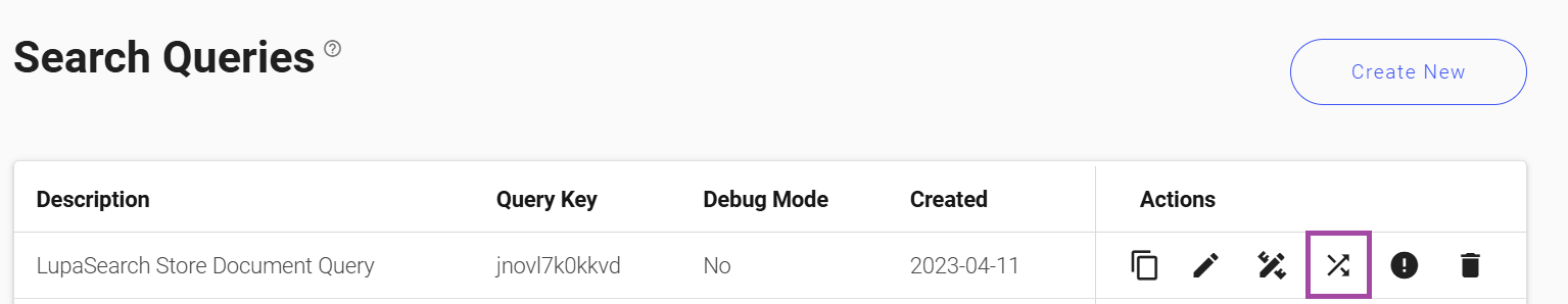 Search queries custom ranking icon
