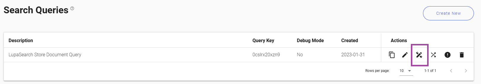 Search queries rules icon
